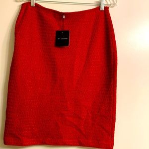 St John  red skirt size 8.